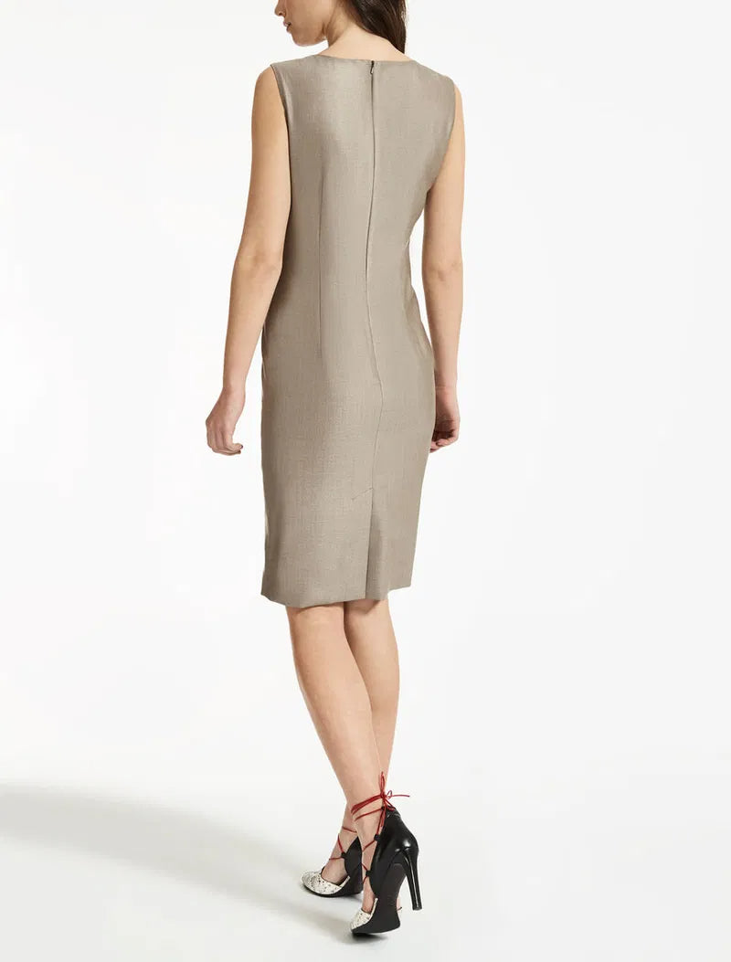 Flowering Girl Women Wool Silk Ruched Mini Dress
