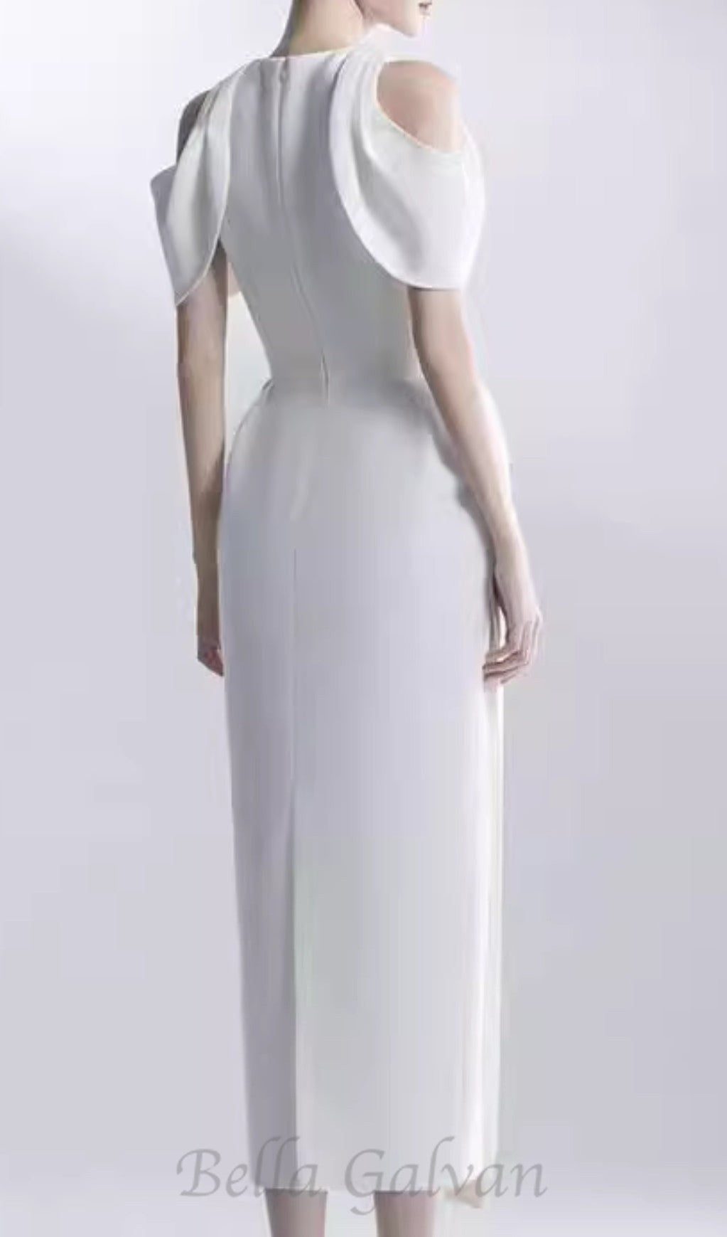 Flowering Girl Women CHAELI WHITE EMBELLISHED MIDI DRESS