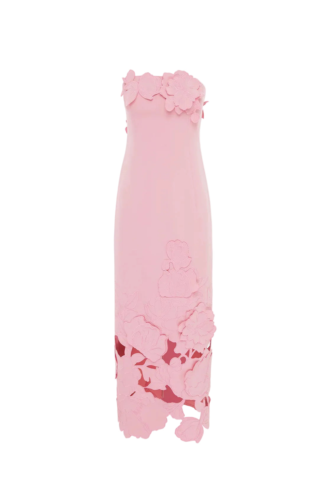 Flowering Girl Women Louise Appliqué Bustier Maxi Dress In Pink