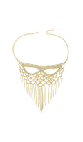 Flowering Girl Women Dickson Gold Rhinestone Tassel Mask
