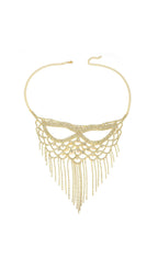 Flowering Girl Women Dickson Gold Rhinestone Tassel Mask