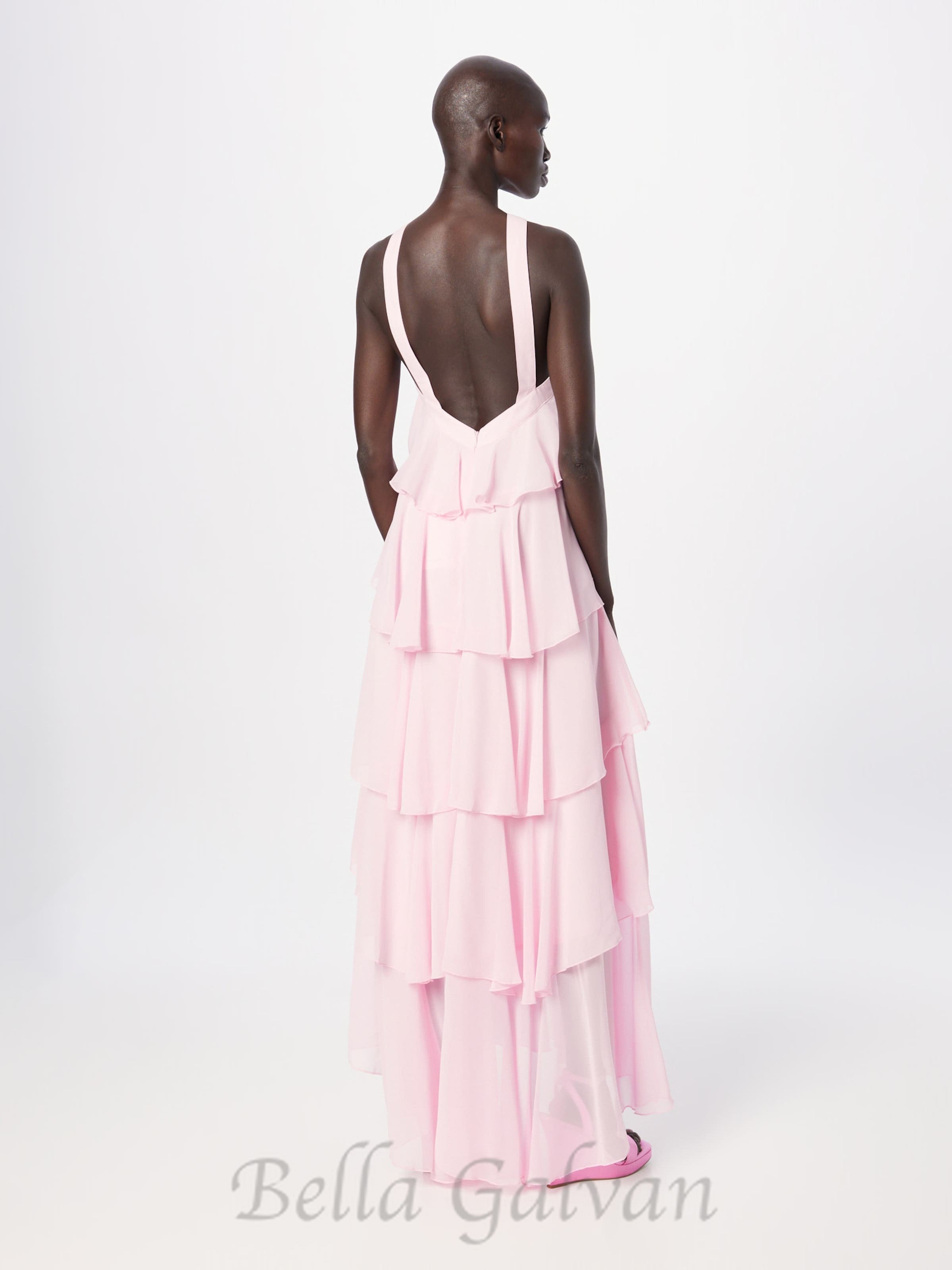 Flowering Girl Women layer-embellished Neckholder maxi dress in pink