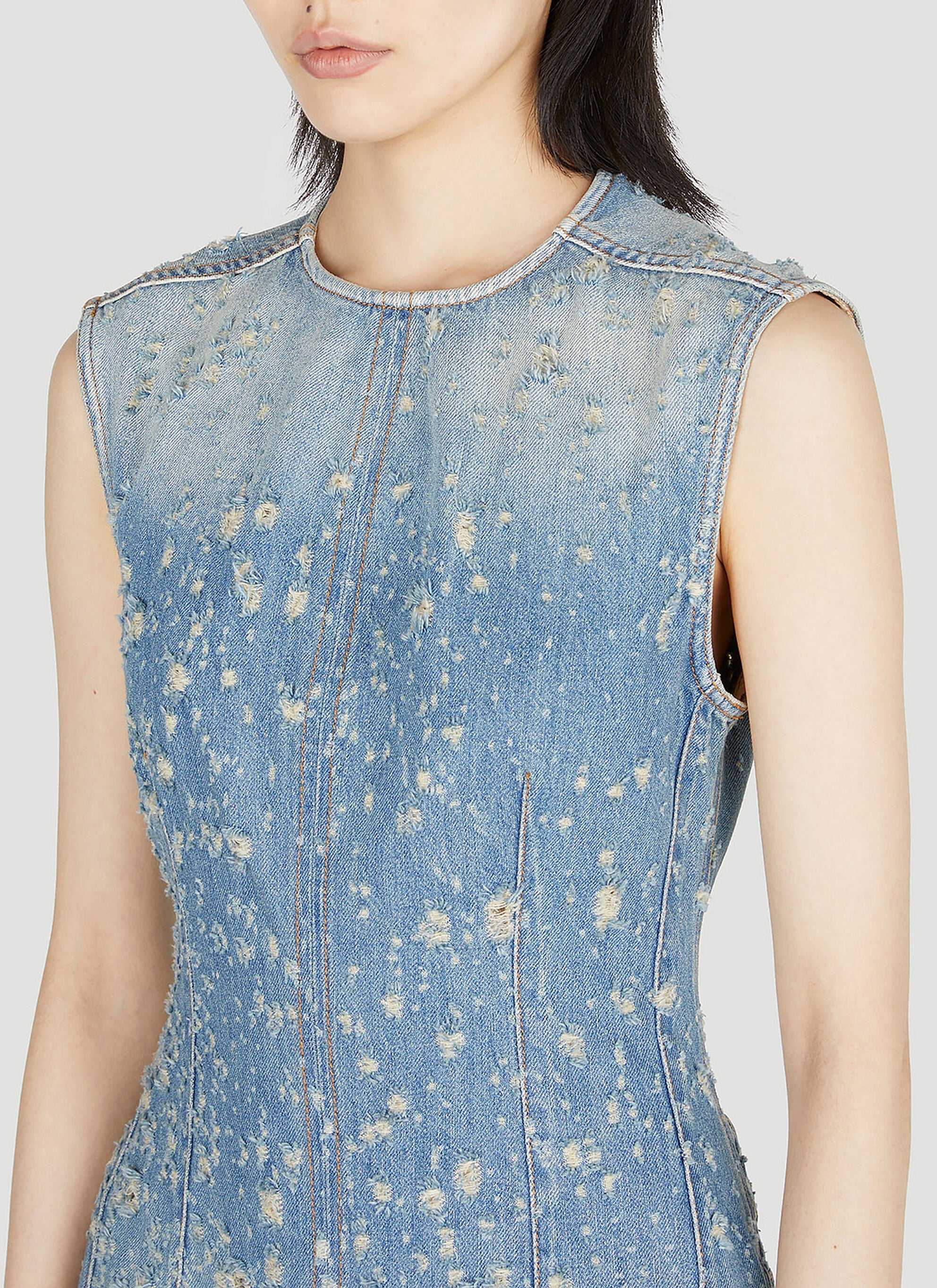 Tunic Mini Dress in Blue