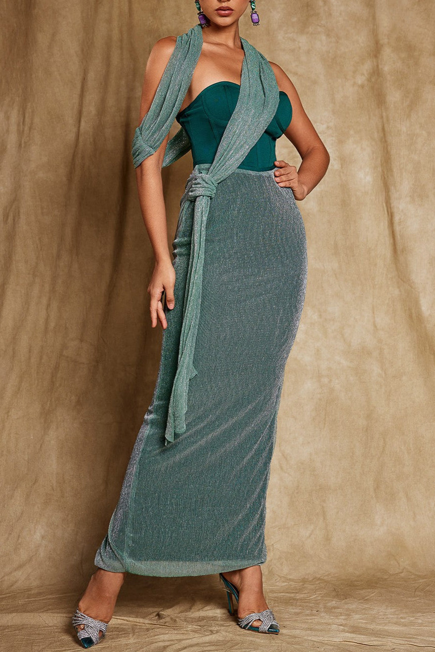 Flowering Girl Women Omilaní Strapless Bandage Maxi Dress