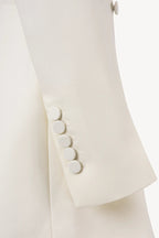 darlene a-line Blazer mini Dress in beige