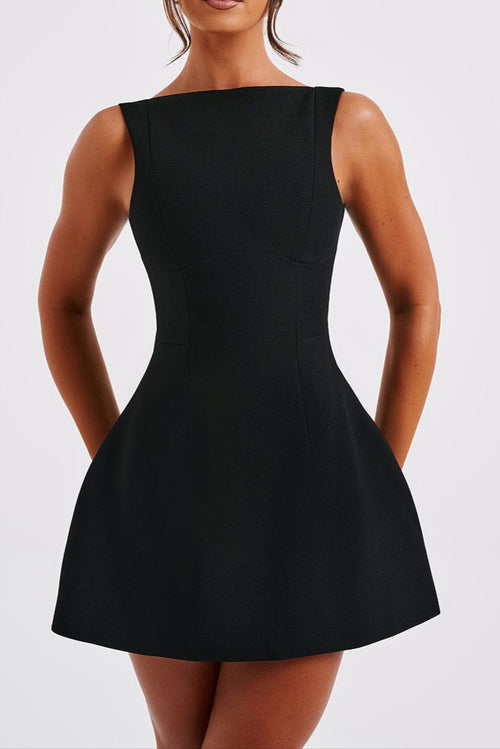 Flowering Girl Women Alana Mini Dress - Black