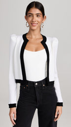 Flowering Girl Women Trina Cable Structured Cropped Cardigan
