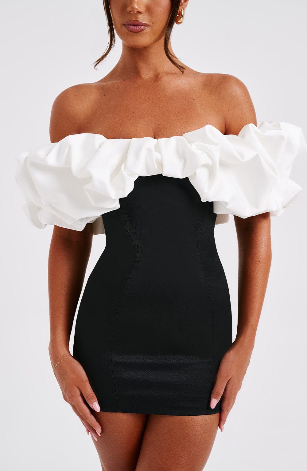 Flowering Girl Women Allie Mini Dress - Black/White