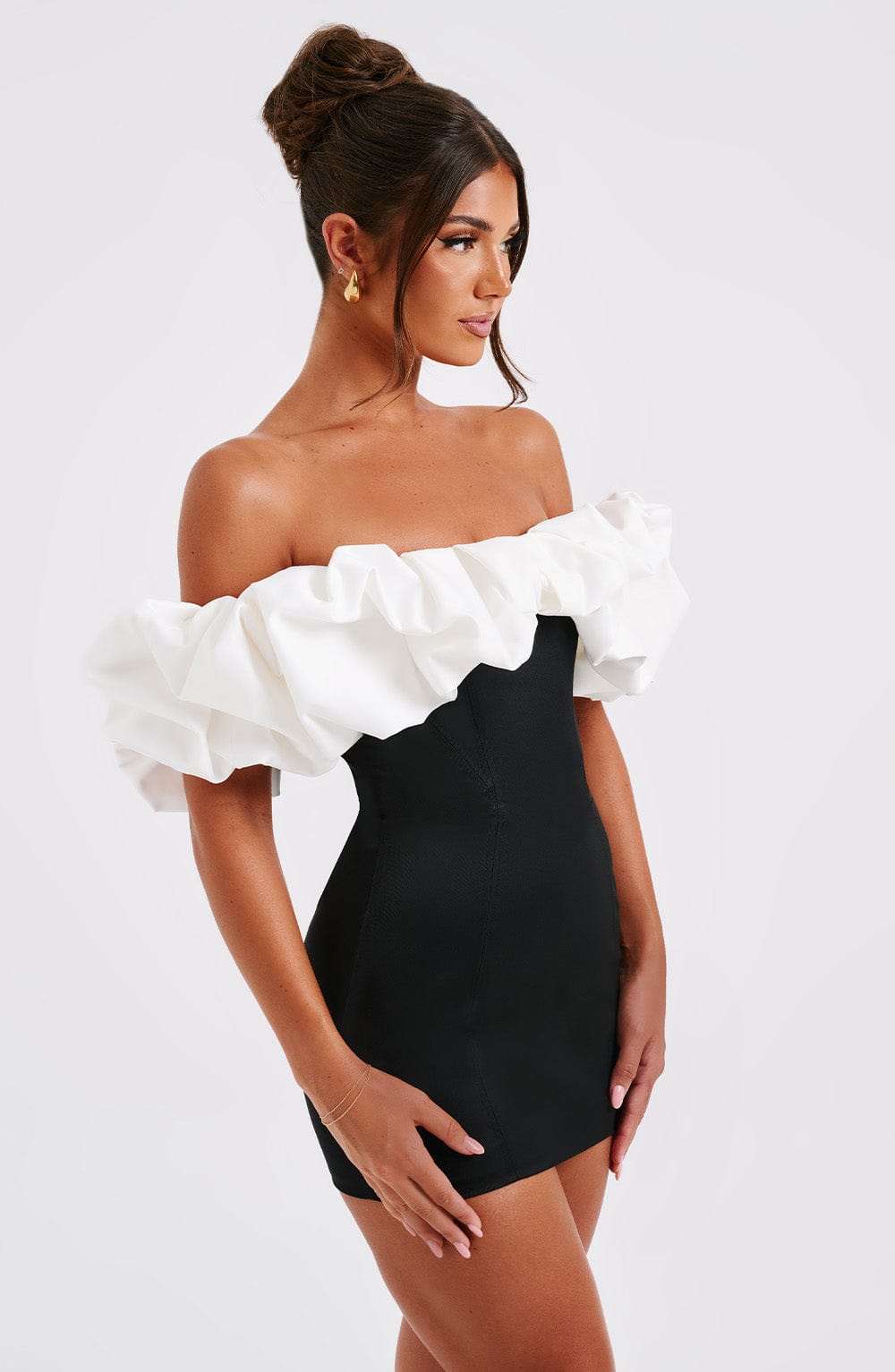 Flowering Girl Women Allie Mini Dress - Black/White
