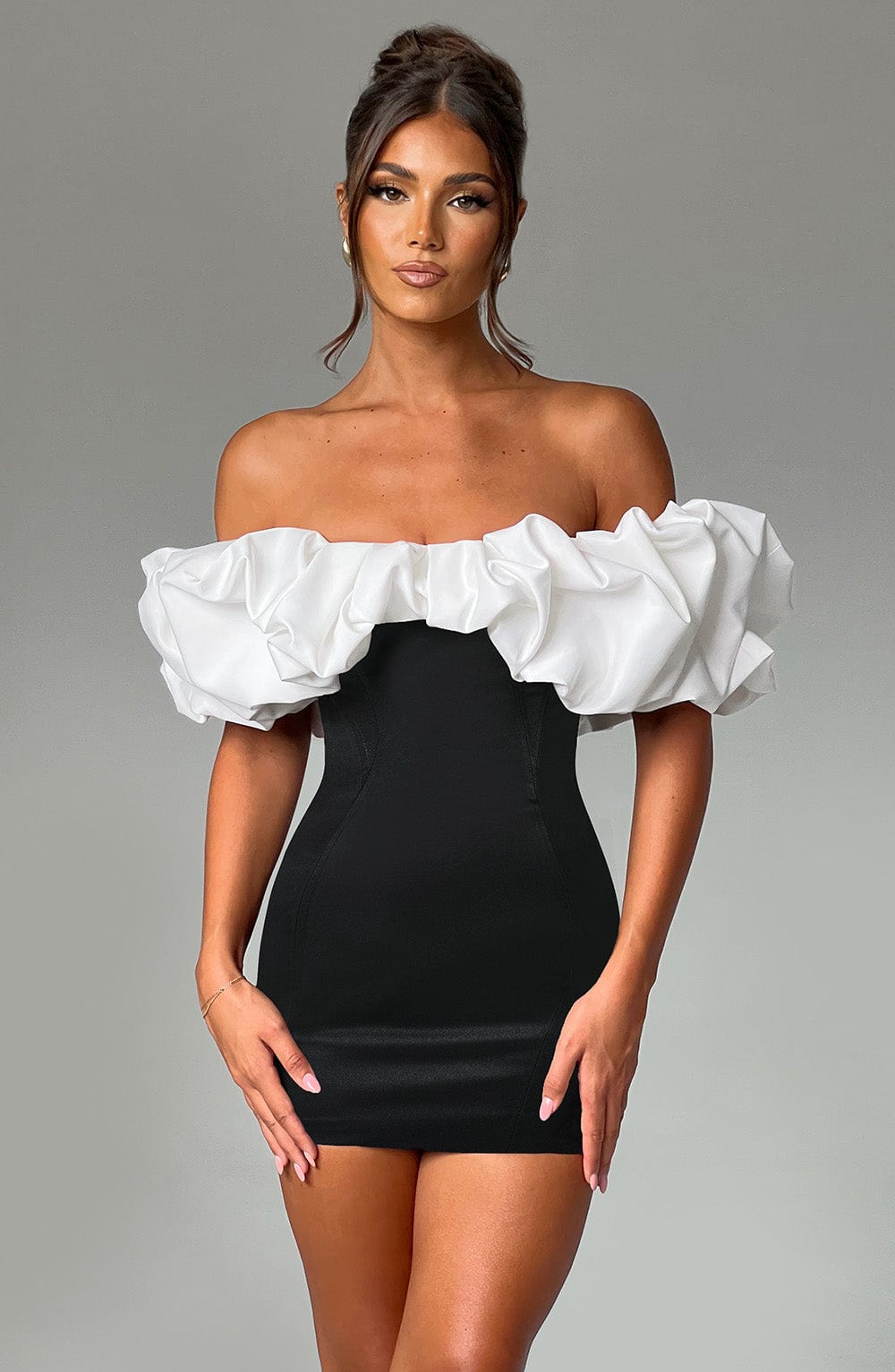 Flowering Girl Women Allie Mini Dress - Black/White