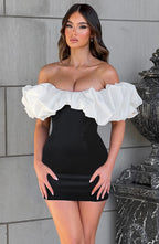 Flowering Girl Women Allie Mini Dress - Black/White