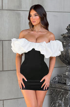 Flowering Girl Women Allie Mini Dress - Black/White
