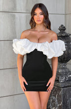 Flowering Girl Women Allie Mini Dress - Black/White
