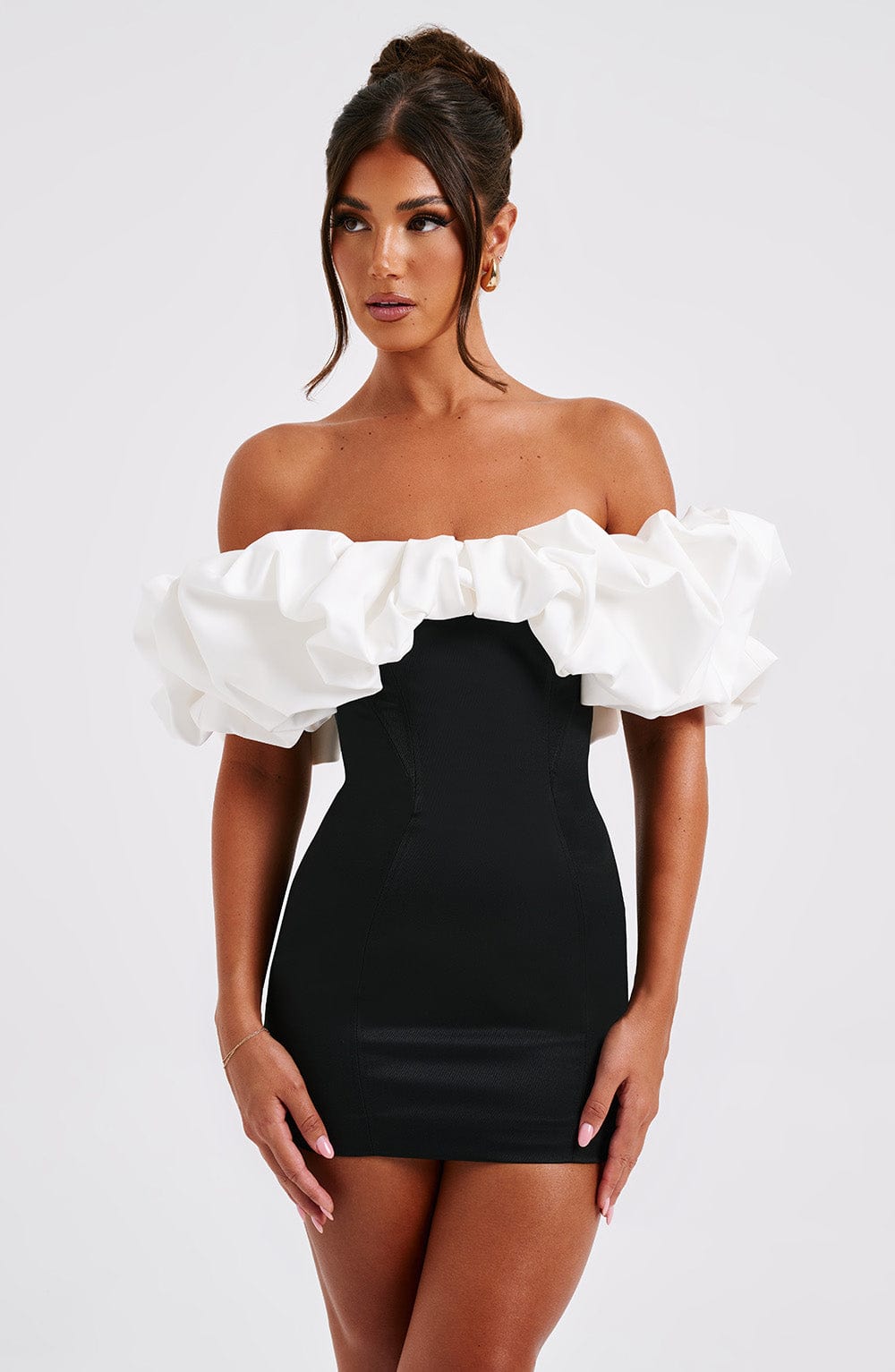 Flowering Girl Women Allie Mini Dress - Black/White