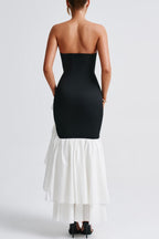 Flowering Girl Women Angelina Maxi Dress - Black/White