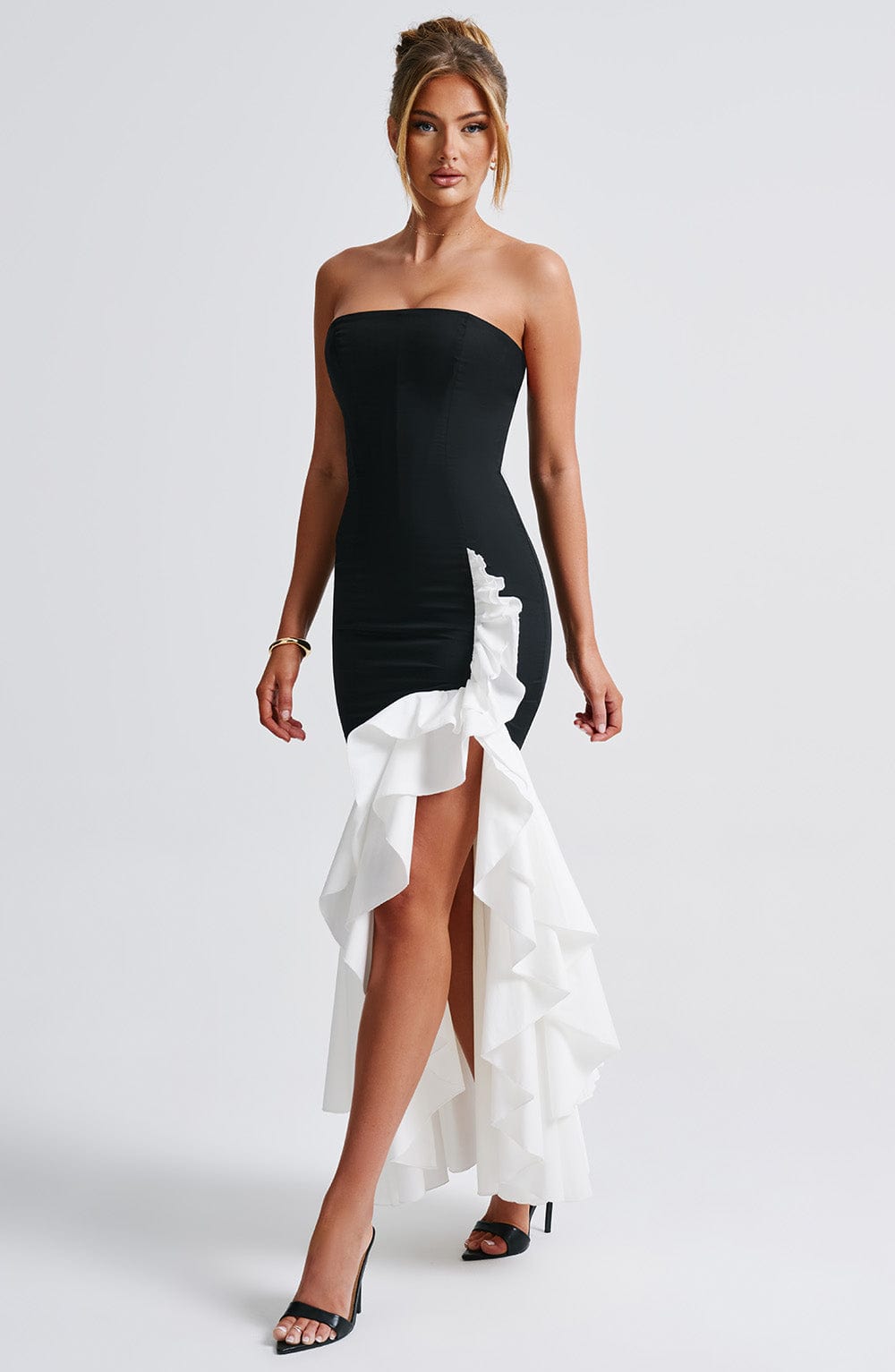 Flowering Girl Women Angelina Maxi Dress - Black/White