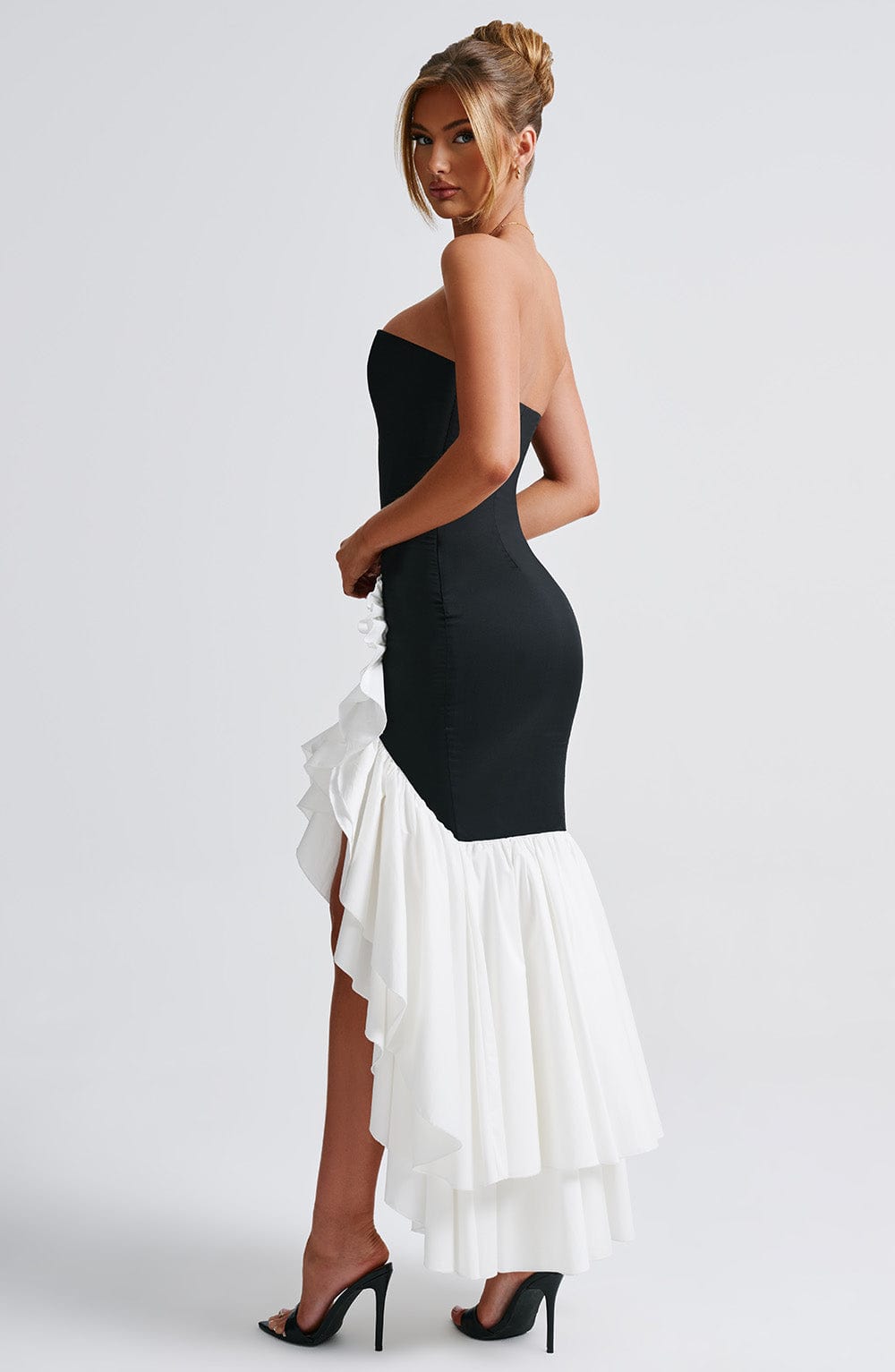 Flowering Girl Women Angelina Maxi Dress - Black/White