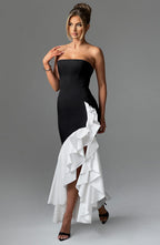Flowering Girl Women Angelina Maxi Dress - Black/White