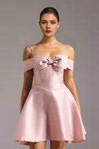 Flowering Girl Women Marisol Bow Mini Dress