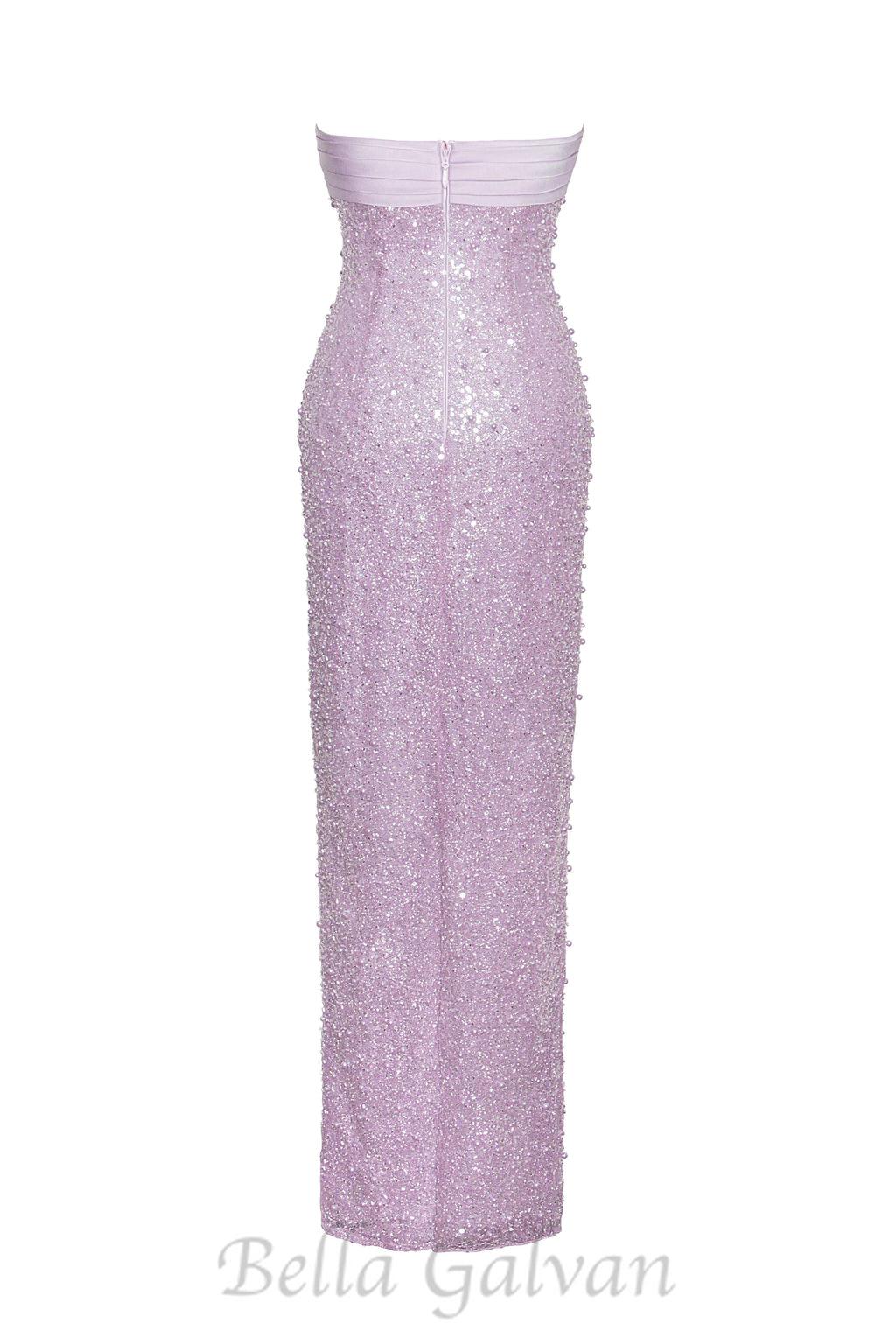 Flowering Girl Women PINK SATIN SEQUIN PEARLS BEADED MAXI DRESS