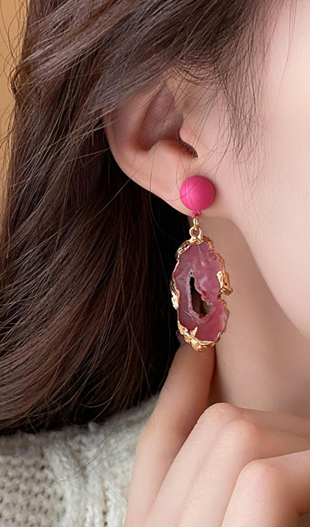 Flowering Girl Women Dorothy Pink Earrings
