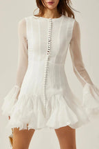 Flowering Girl Women Jocelyn Ruffled Mini Dress