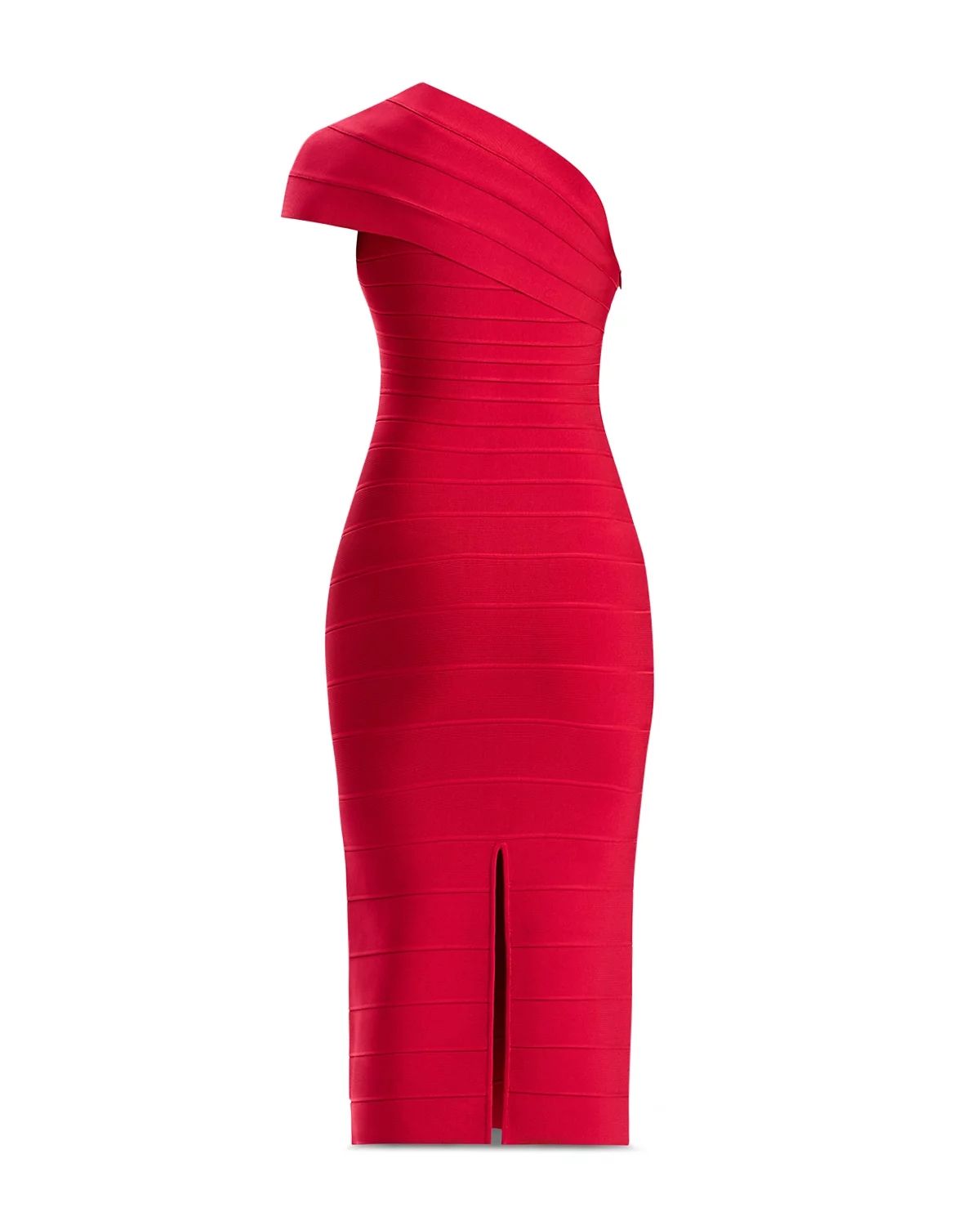 Flowering Girl Women Abigail one-shoulder bandage midi Dress in rio red