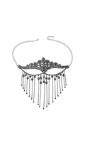 Flowering Girl Women Delfina Rhinestone Tassel Mask