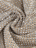Flowering Girl Women off-shoulder crystal-embellished mini dress in silver