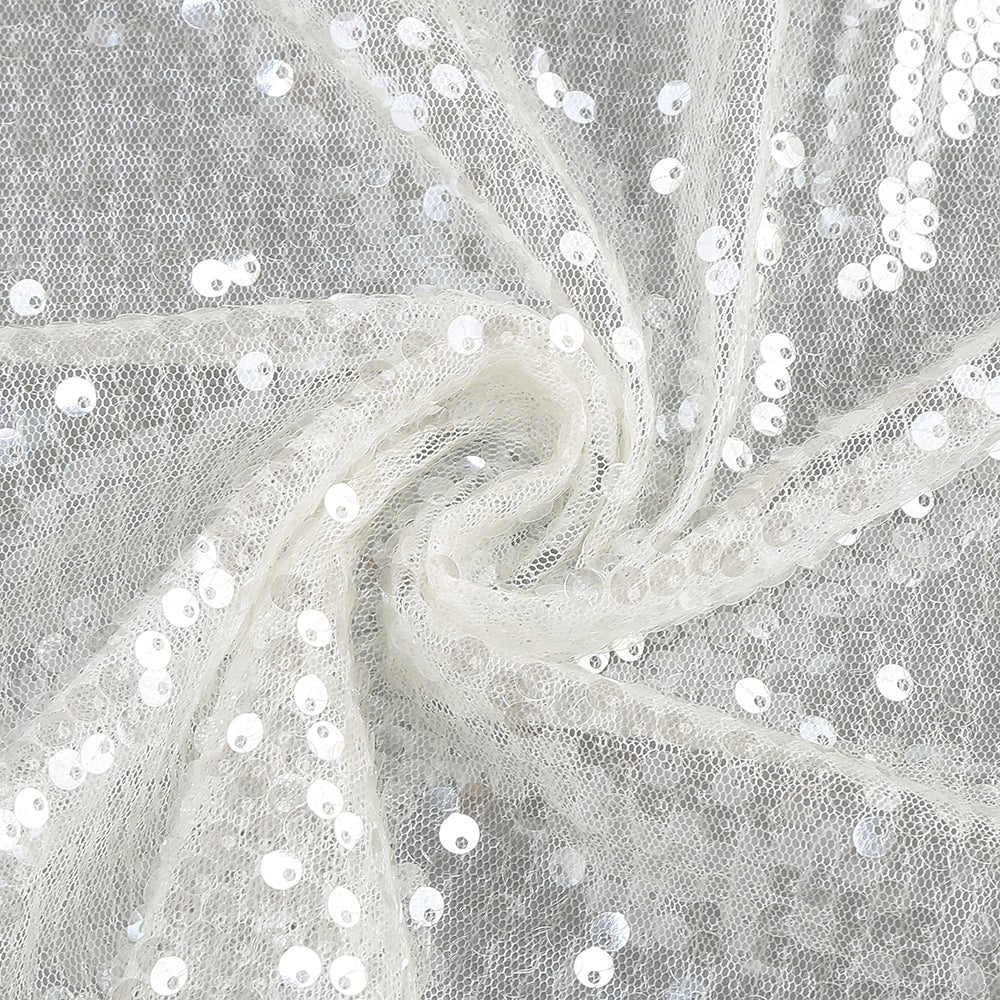 Flowering Girl Women Elsa Crystal Embellished Sequin Maxi Dress In White