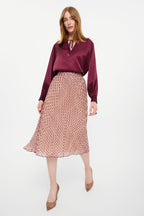 Flowering Girl Women Viscose blouse in burgundy