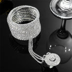 Dedrick Multi-Layer Rhinestone Interfinger Bracelet