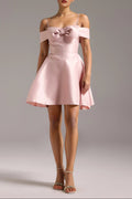 Flowering Girl Women Marisol Bow Mini Dress