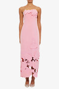 Flowering Girl Women Louise Appliqué Bustier Maxi Dress In Pink