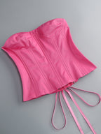 Flowering Girl Women CLEGG PINK CORSET FLOWER TWO-PIECE SET