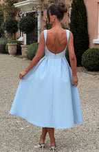 Flowering Girl Women Clarabella sleeveless Midi Dress in blue