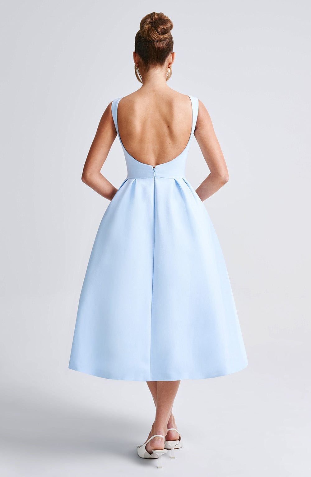 Flowering Girl Women Clarabella sleeveless Midi Dress in blue