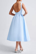 Flowering Girl Women Clarabella sleeveless Midi Dress in blue