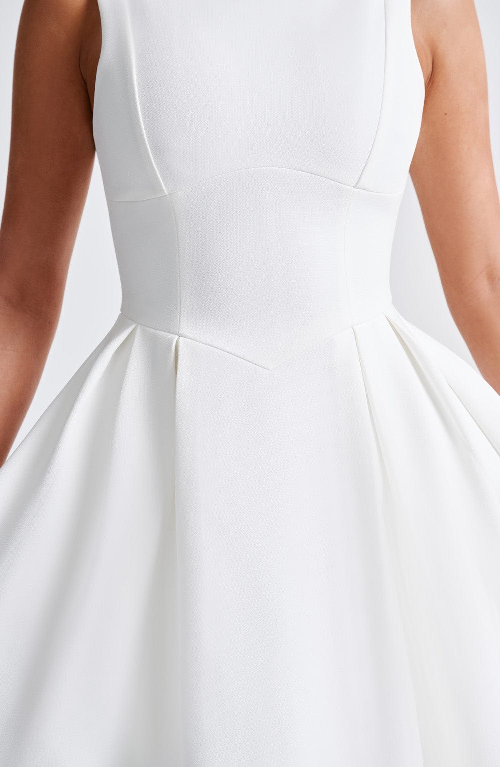 Flowering Girl Women Clarabella sleeveless Midi Dress in white