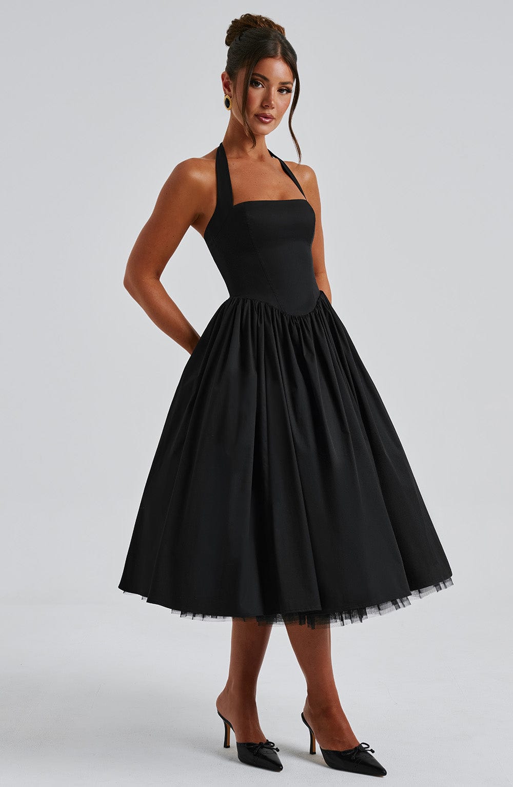 Flowering Girl Women Cressida Midi Dress - Black