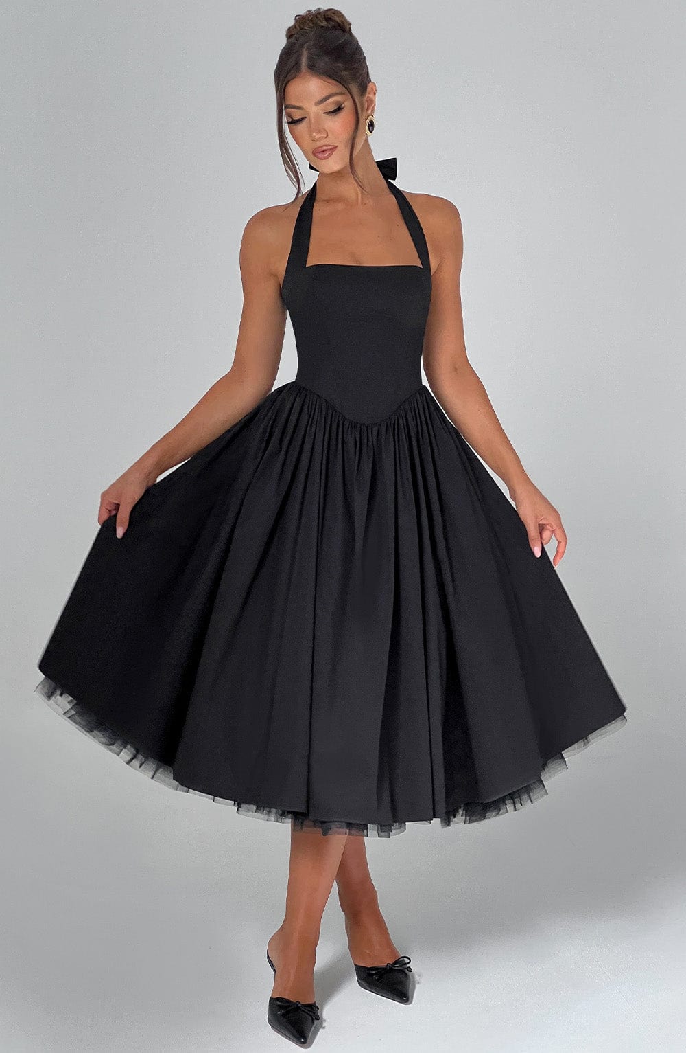 Flowering Girl Women Cressida Midi Dress - Black