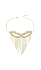 Flowering Girl Women Dascha Rhinestone Tassel Mask