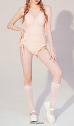 Dava Drawstring One-Piece Swimsuit