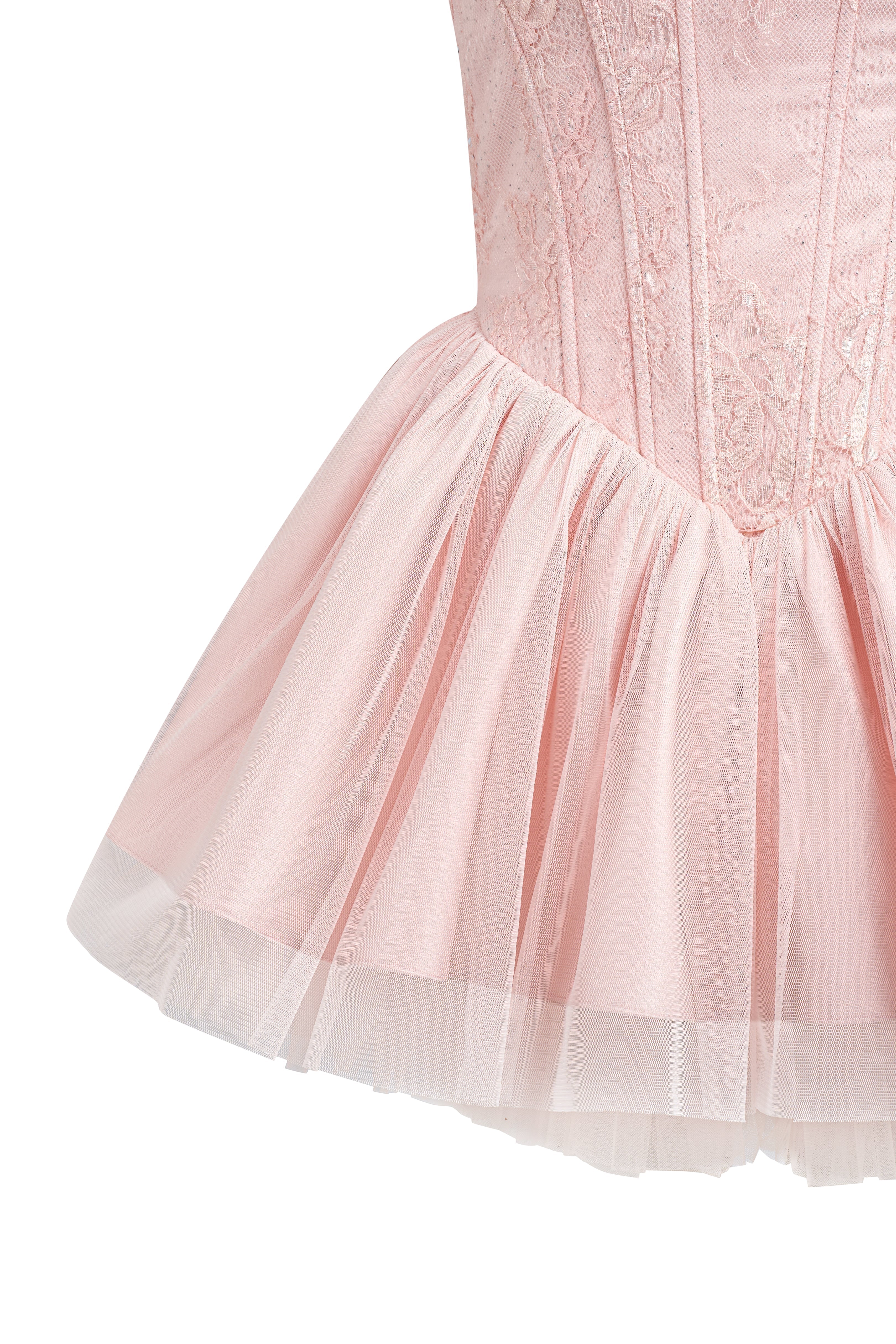celeste lace bowknot backless mini dress in pink