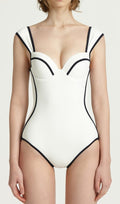 Darya White One-Piece Swimsuit