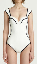 Darya White One-Piece Swimsuit
