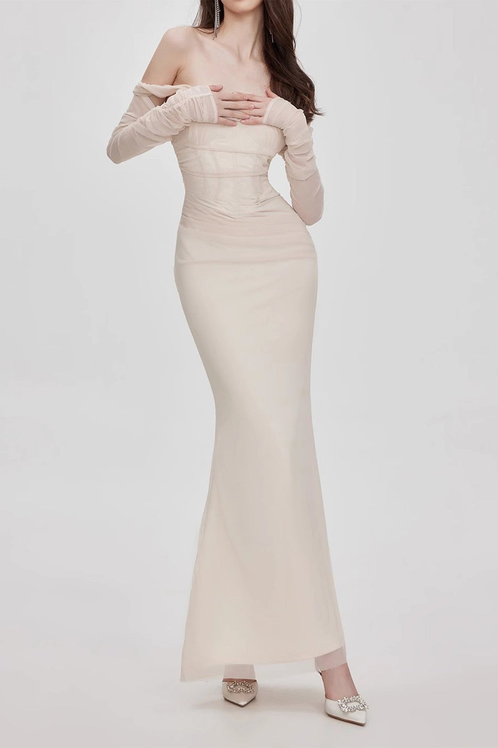 Flowering Girl Women Mesh Maxi Dress