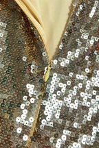 Sequin Rhinestone Strap Mermaid Maxi Gown
