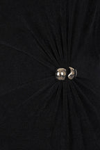Flowering Girl Women Beryl Pleated Knitted Fabric Maxi Dress In Black