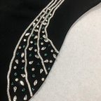 Flowering Girl Women Ashley crystal embellished bodycon maxi dress in black